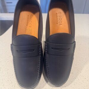 Gucci Men's Black Leather Loafers